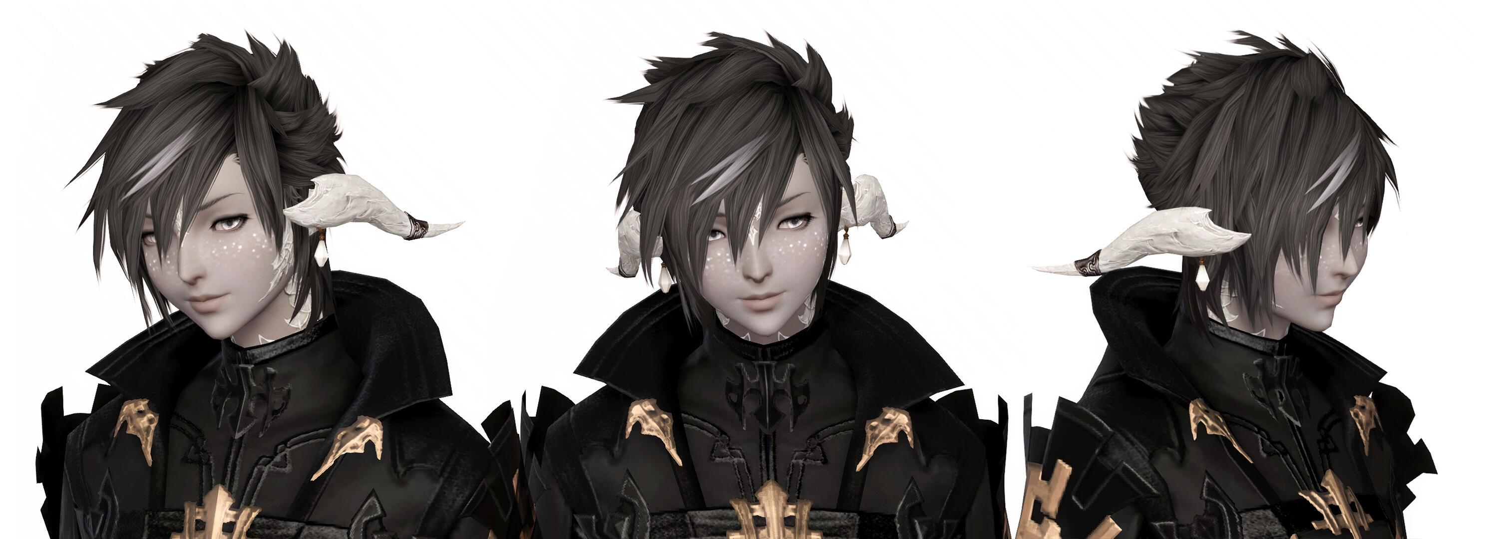 White streak in front of hair (from stress...)