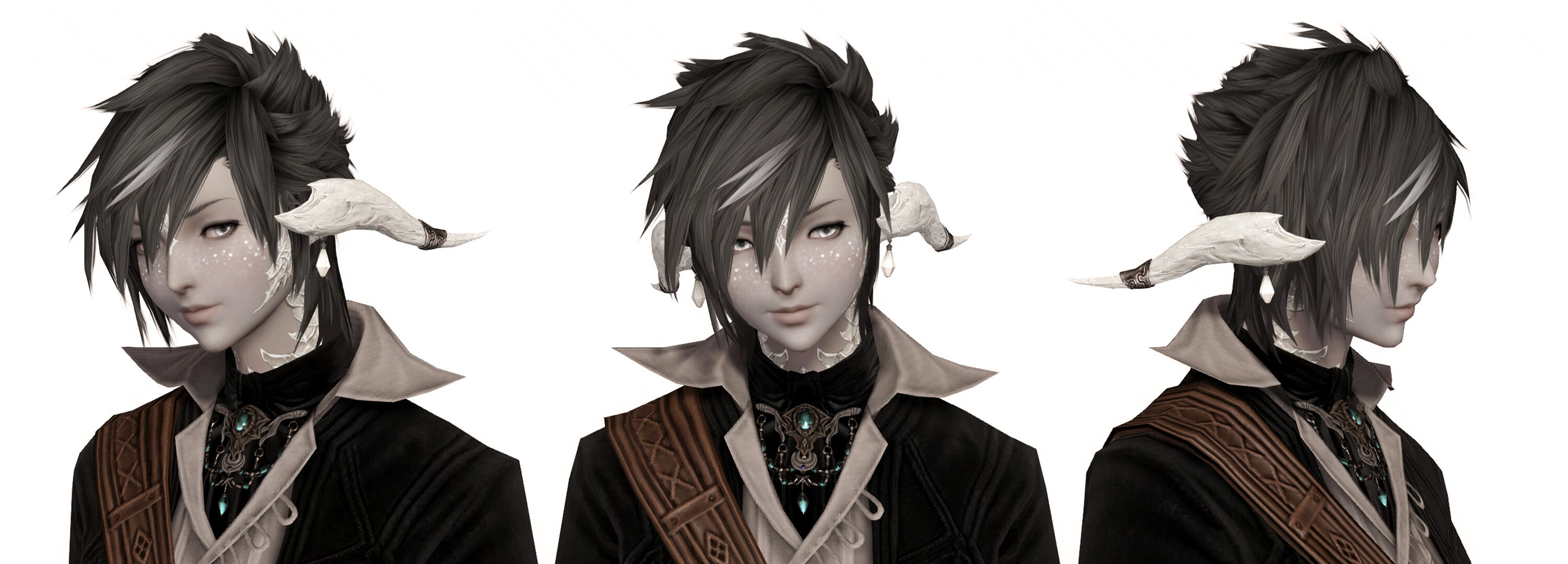 White streak in front of hair (from stress...)